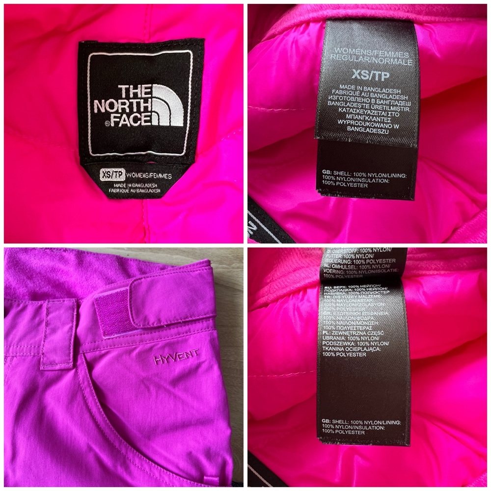 ❤️SOLD❤️ THE NORTH FACE HYVENT SKI SNOW PANTS WOMENS BARBIECORE PINK XS - Picture 12 of 12